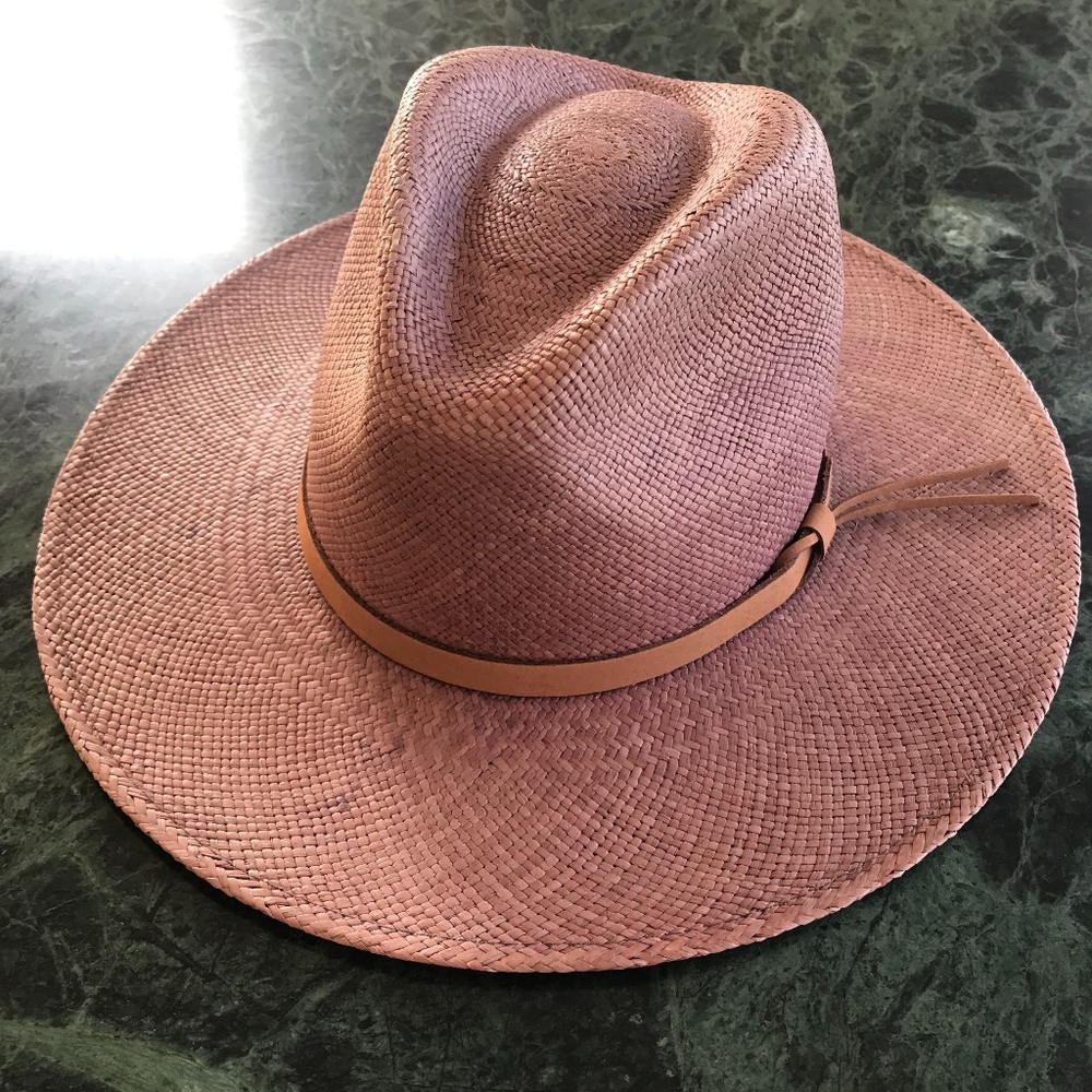 Goorin Bros Panama Hat purple light brown